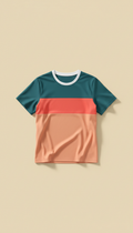 Color-Blocked Performance Tee