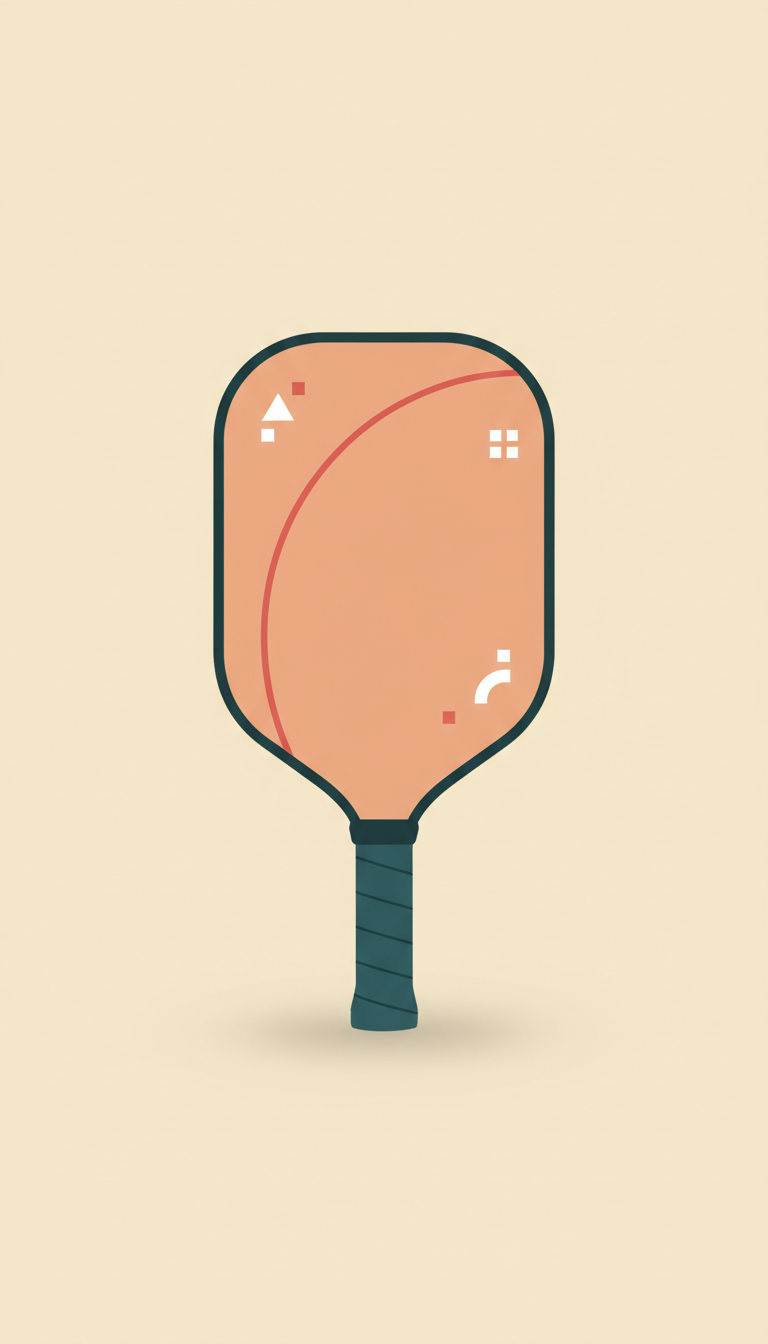 Minimalist Composite Pickleball Paddle